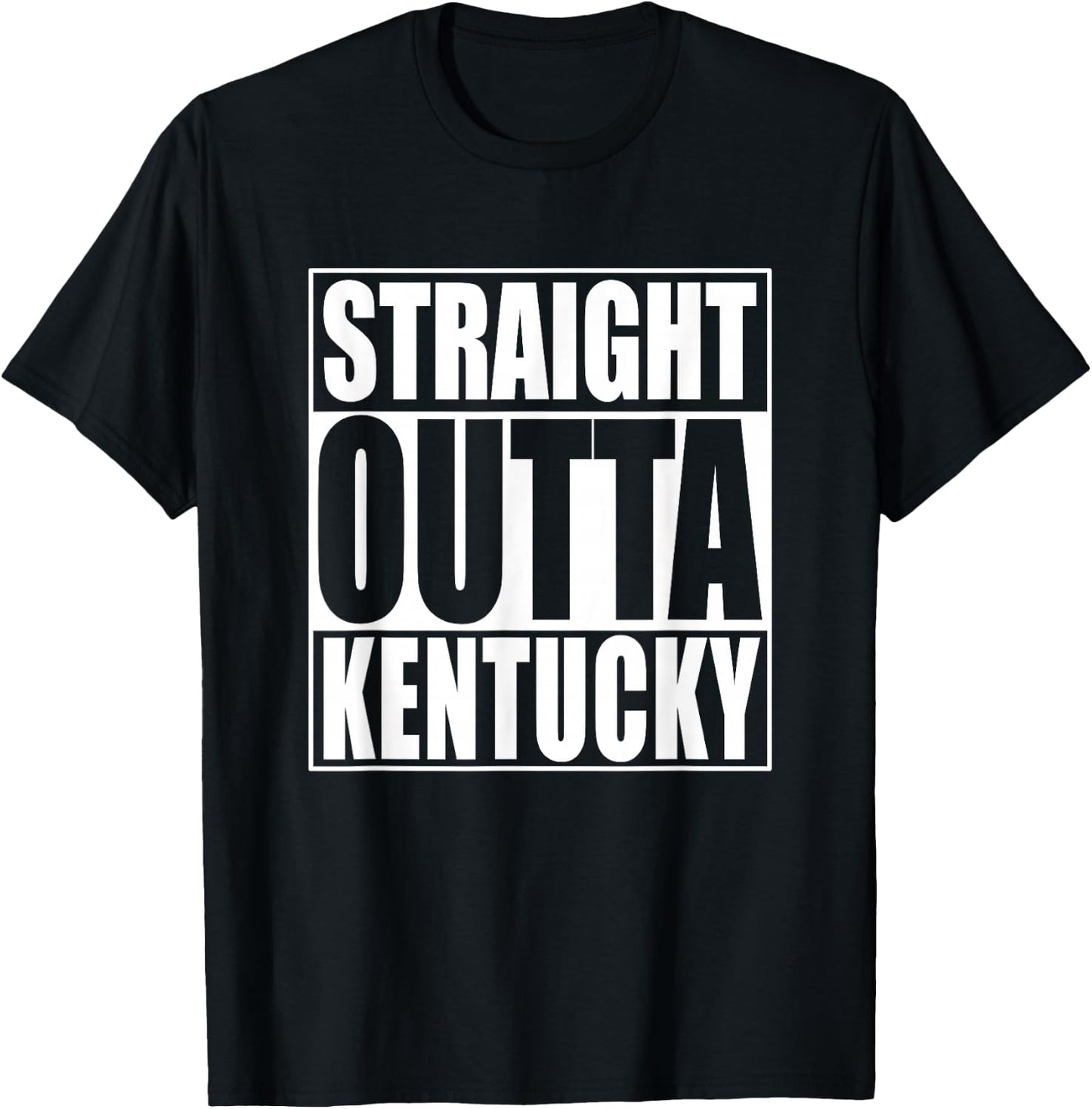 Straight Outta Kentucky T-Shirt - T-Shirt | Black
