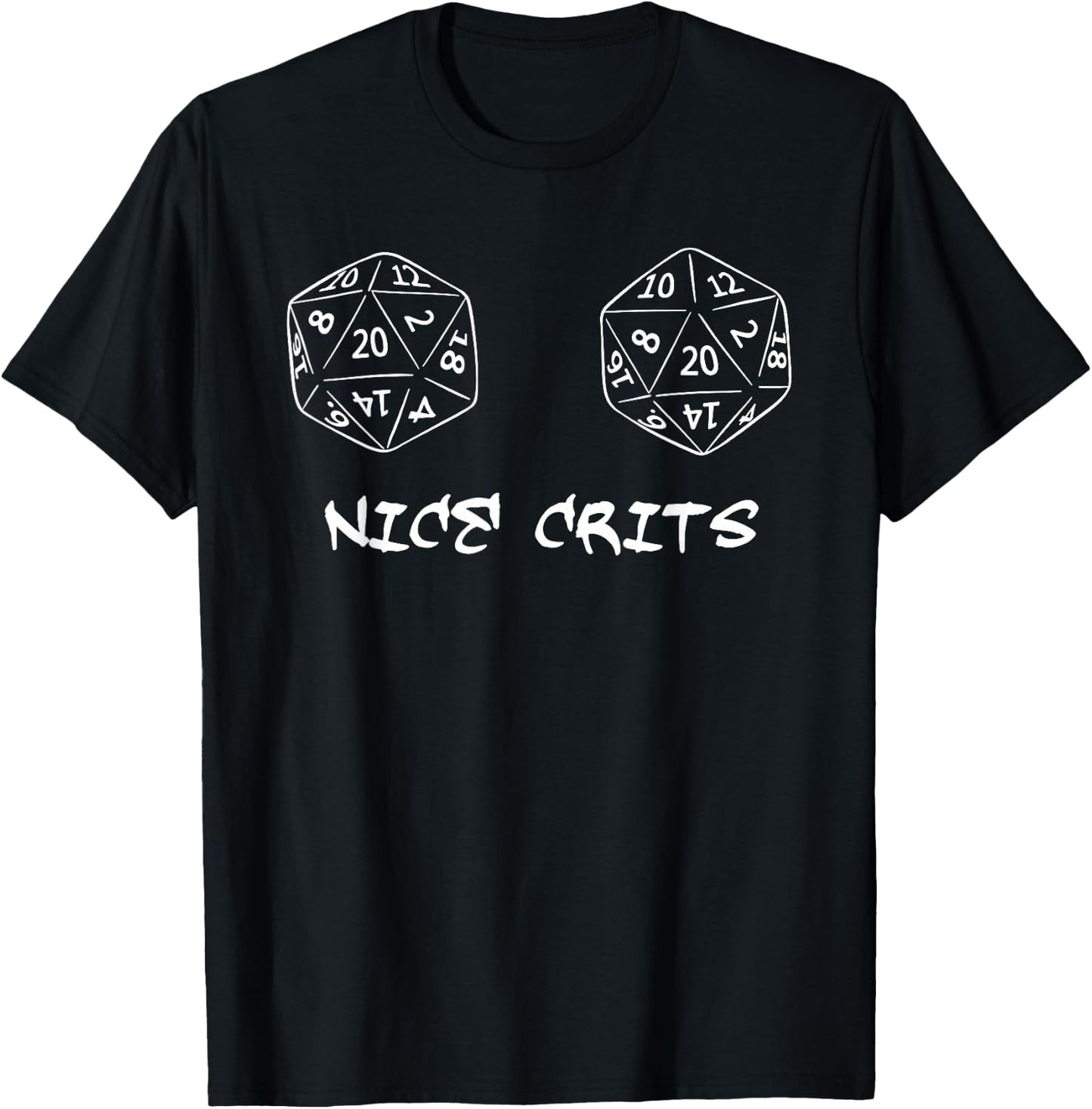 NICE CRITS Funny design T-Shirt - T-Shirt | Black