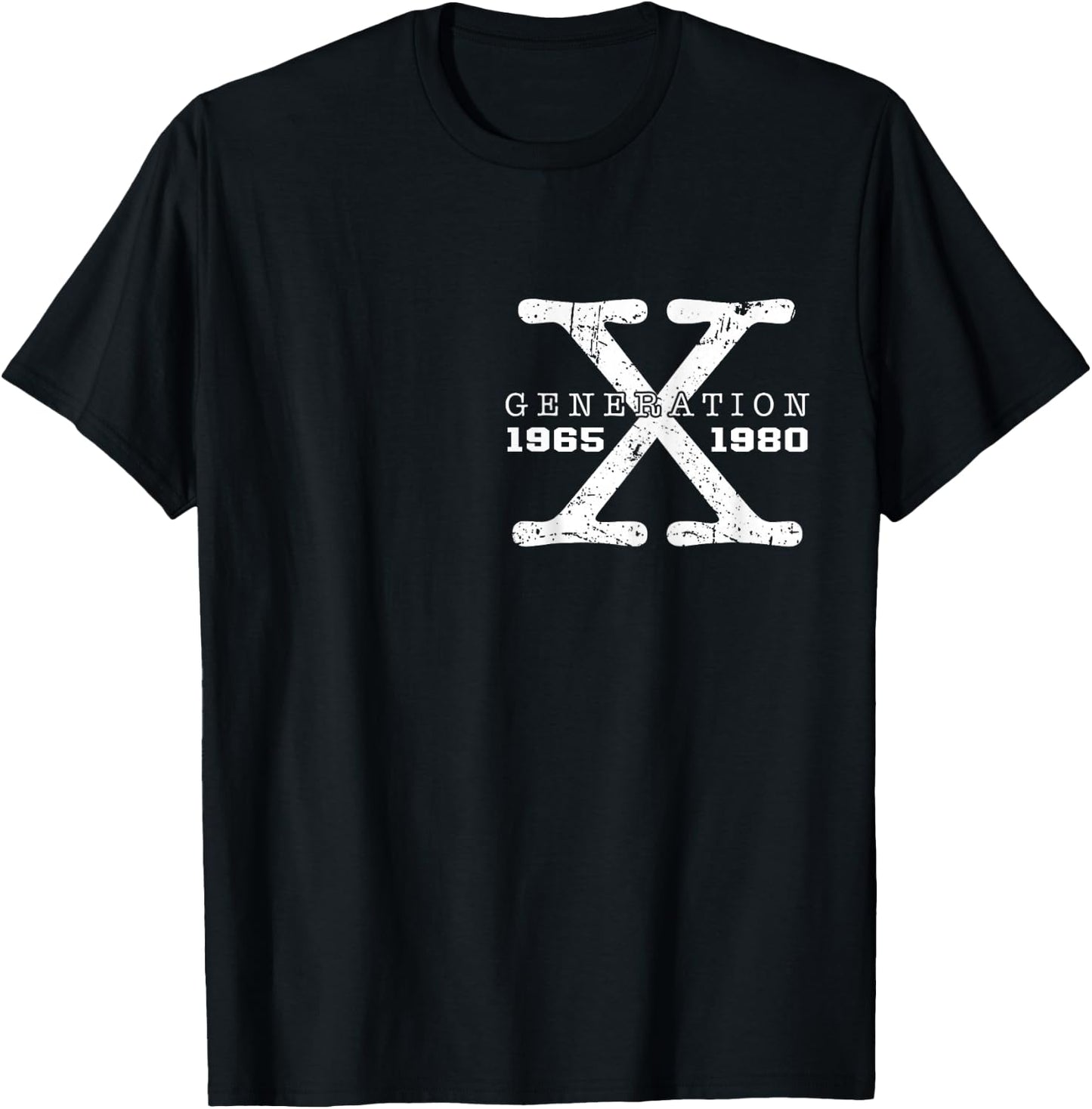 Generation X Raised On Hose Water And (on back) Gen X T-Shirt - T-Shirt | Black