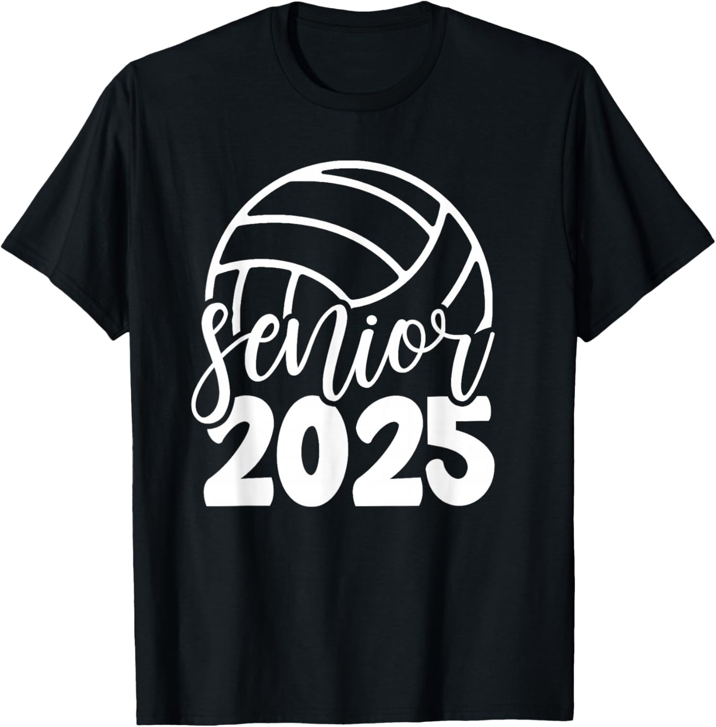 Volleyball Senior Class Of 2025 High School Senior For Girls T-Shirt - T-Shirt | Black
