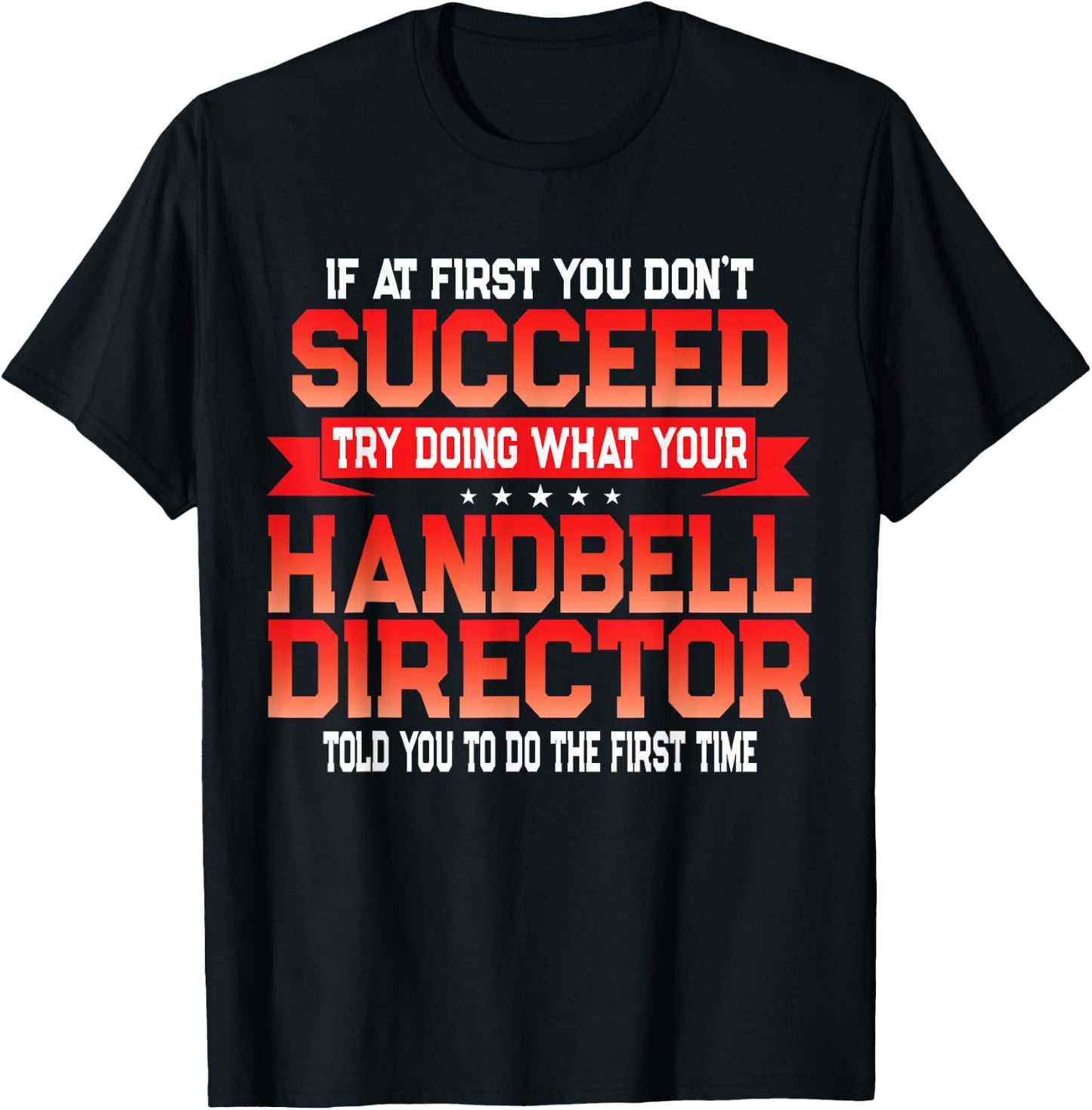 Fun Handbell Director Saying - Funny Music Quote T-Shirt - T-Shirt | Black