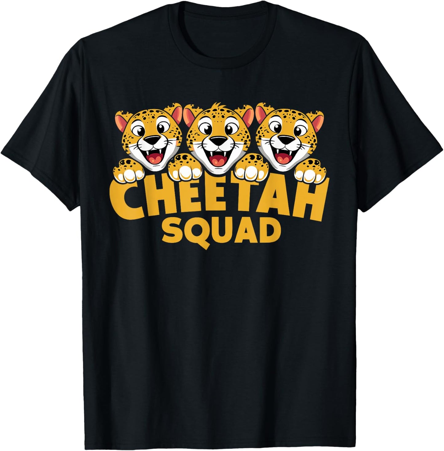 Cheetah Squad for Cheetah Lover Shirt | Cool Cheetah T-Shirt - T-Shirt | Black