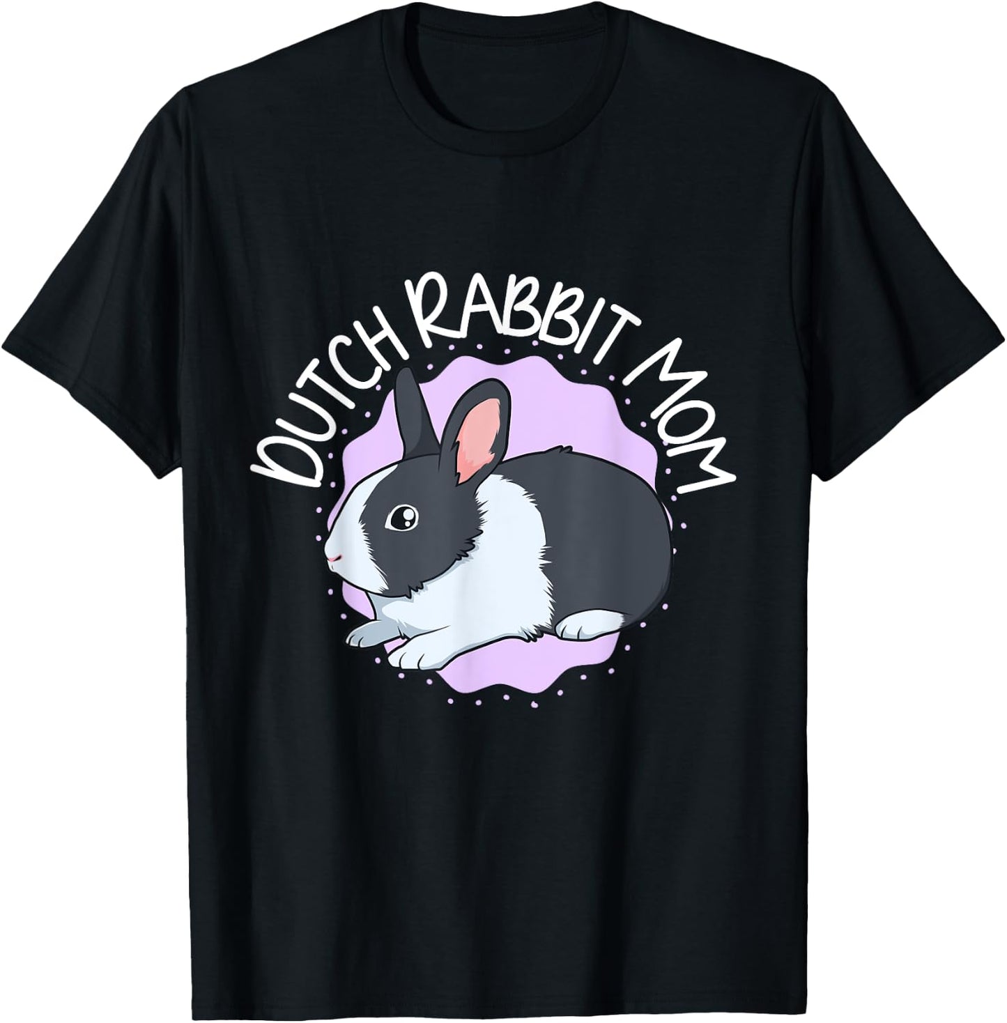 Dutch Rabbit Mom T-Shirt - T-Shirt | Black