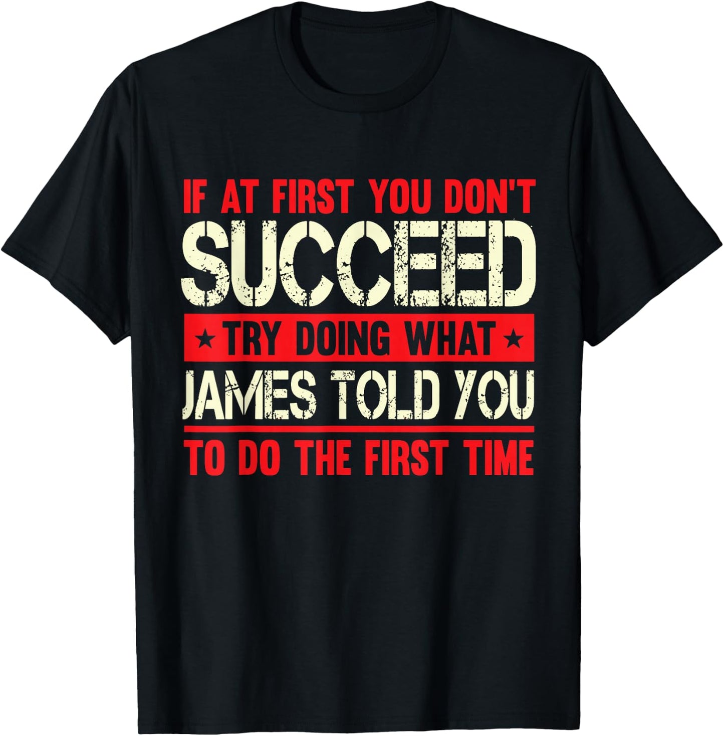 James Funny T-Shirt - T-Shirt | Black