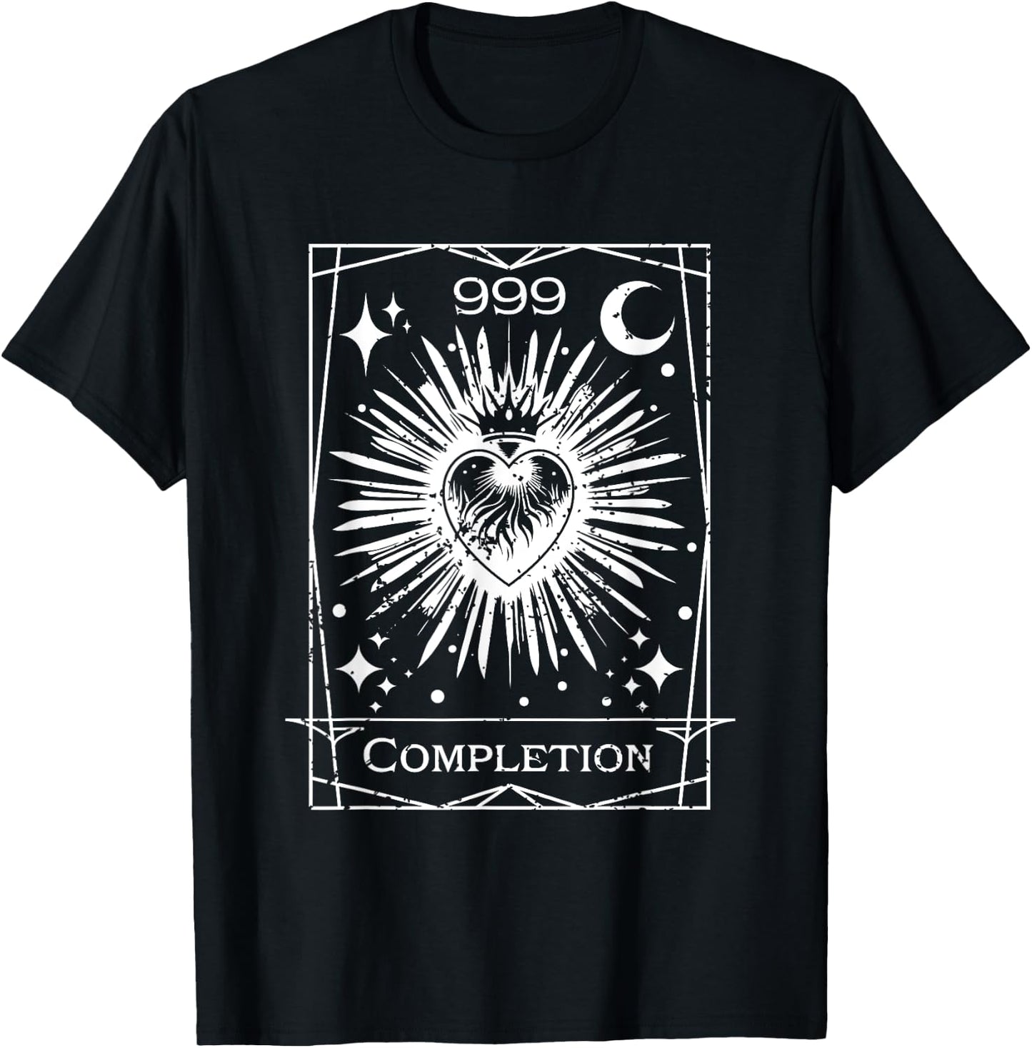 Angel Number 999 Completion Numerology Personal Number 999 T-Shirt - T-Shirt | Black