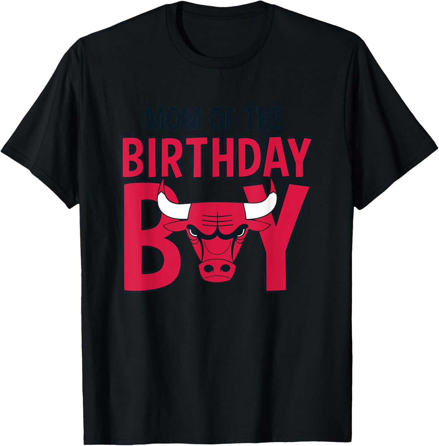 NBA Chicago Bulls Mom Of The Birthday Boy T-Shirt - T-Shirt | Black