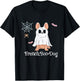 French Boo-Dog Halloween Dog Costume French Bulldog Men Women T-Shirt - T-Shirt | Black