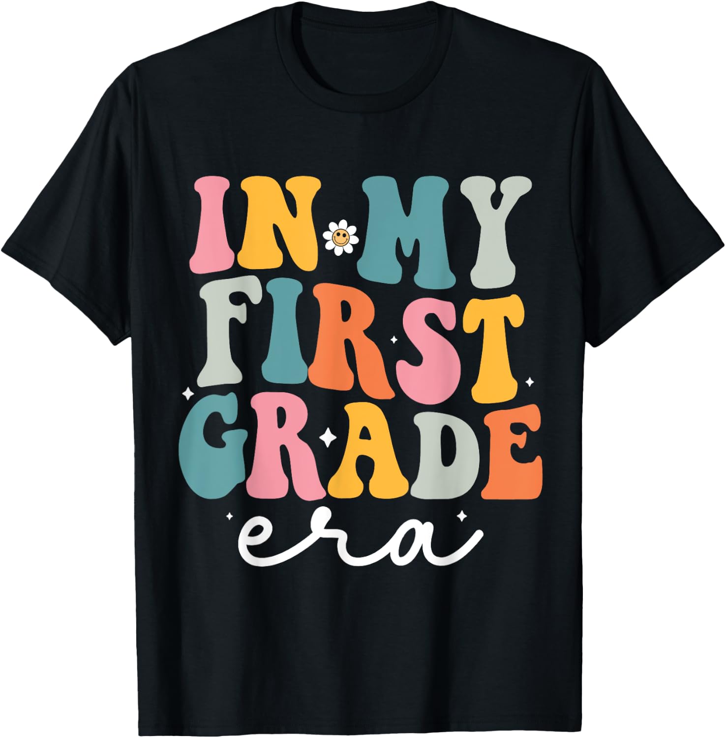 In My First Grade Era Kid Back To School 1st Grade Teacher T-Shirt - T-Shirt | Black