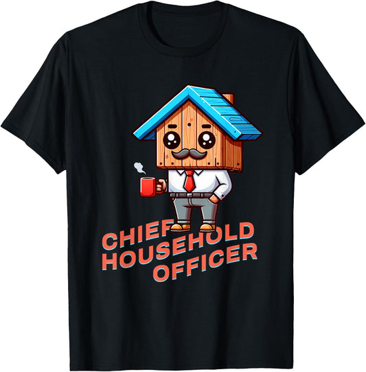 House Husband: Chief Household Officer T-Shirt - T-Shirt | Black