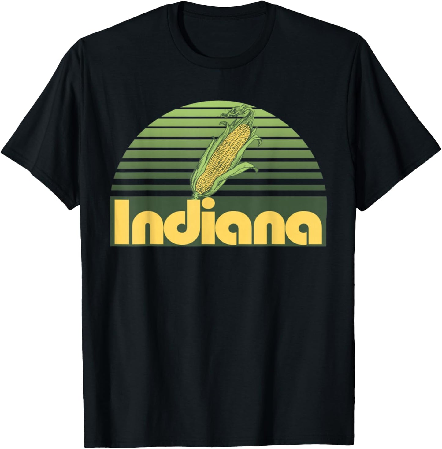 Vintage Indiana State Indiana Home Borned Raised T-Shirt - T-Shirt | Black