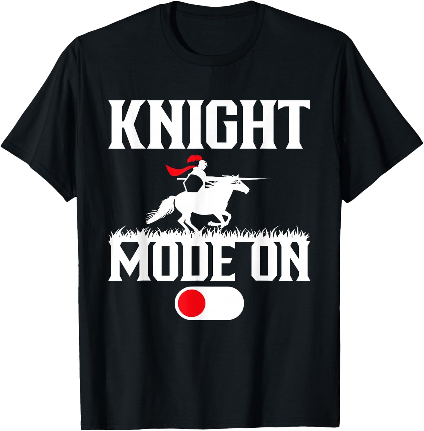 Knight Mode On Medieval Knight T-Shirt - T-Shirt | Black