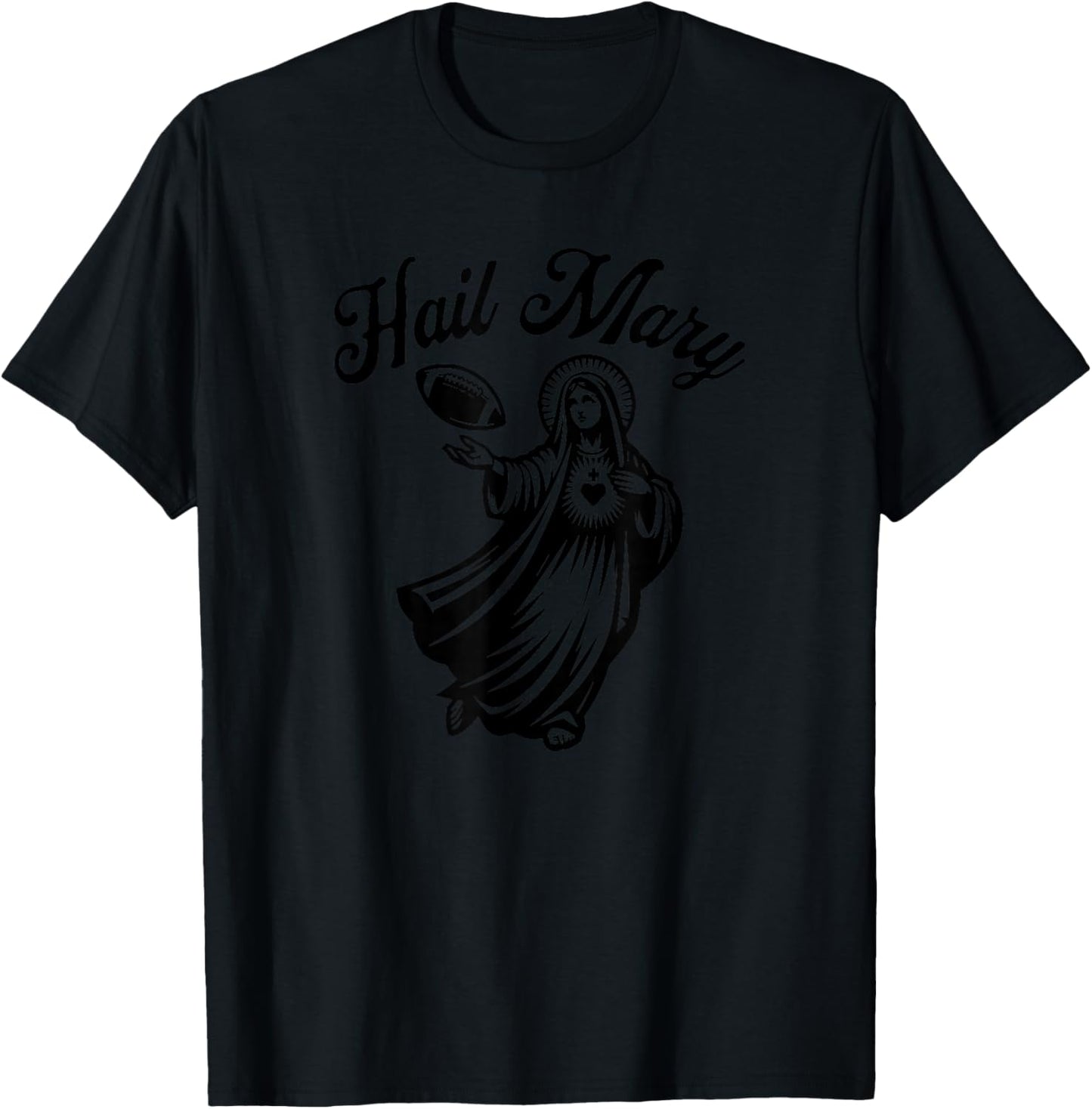 Hail Mary American Football T-Shirt - T-Shirt | Black