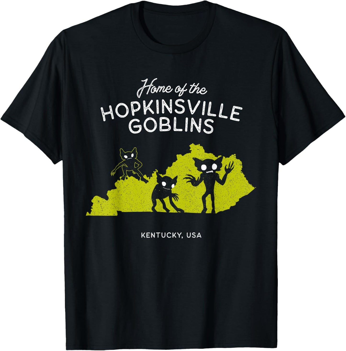 Home of the Hopkinsville Goblins - Kentucky, USA T-Shirt - T-Shirt | Black