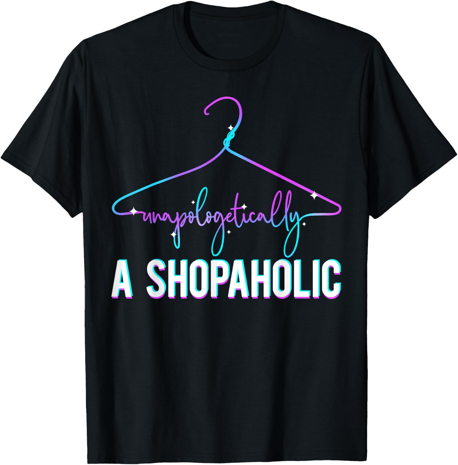 Shopaholic - funny shopping gift woman teen girl T-Shirt - T-Shirt | Black