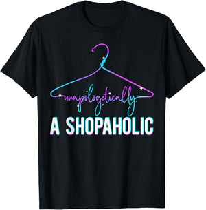 Shopaholic - funny shopping gift woman teen girl T-Shirt - T-Shirt | Black