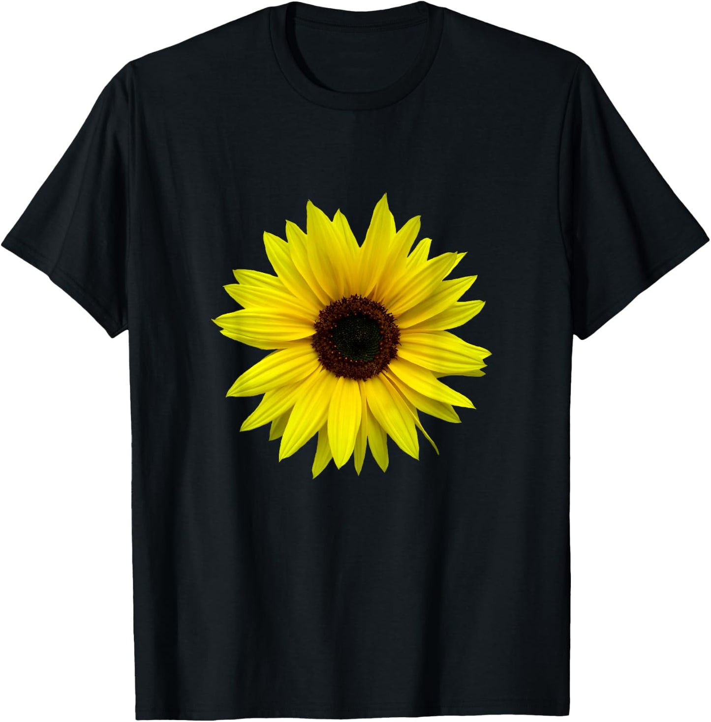 Sunflower, yellow sunflowers flower, flower, floral blossoms T-Shirt - T-Shirt | Black