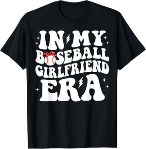 Groovy In my Baseball Girlfriend Era T-Shirt - T-Shirt | Black