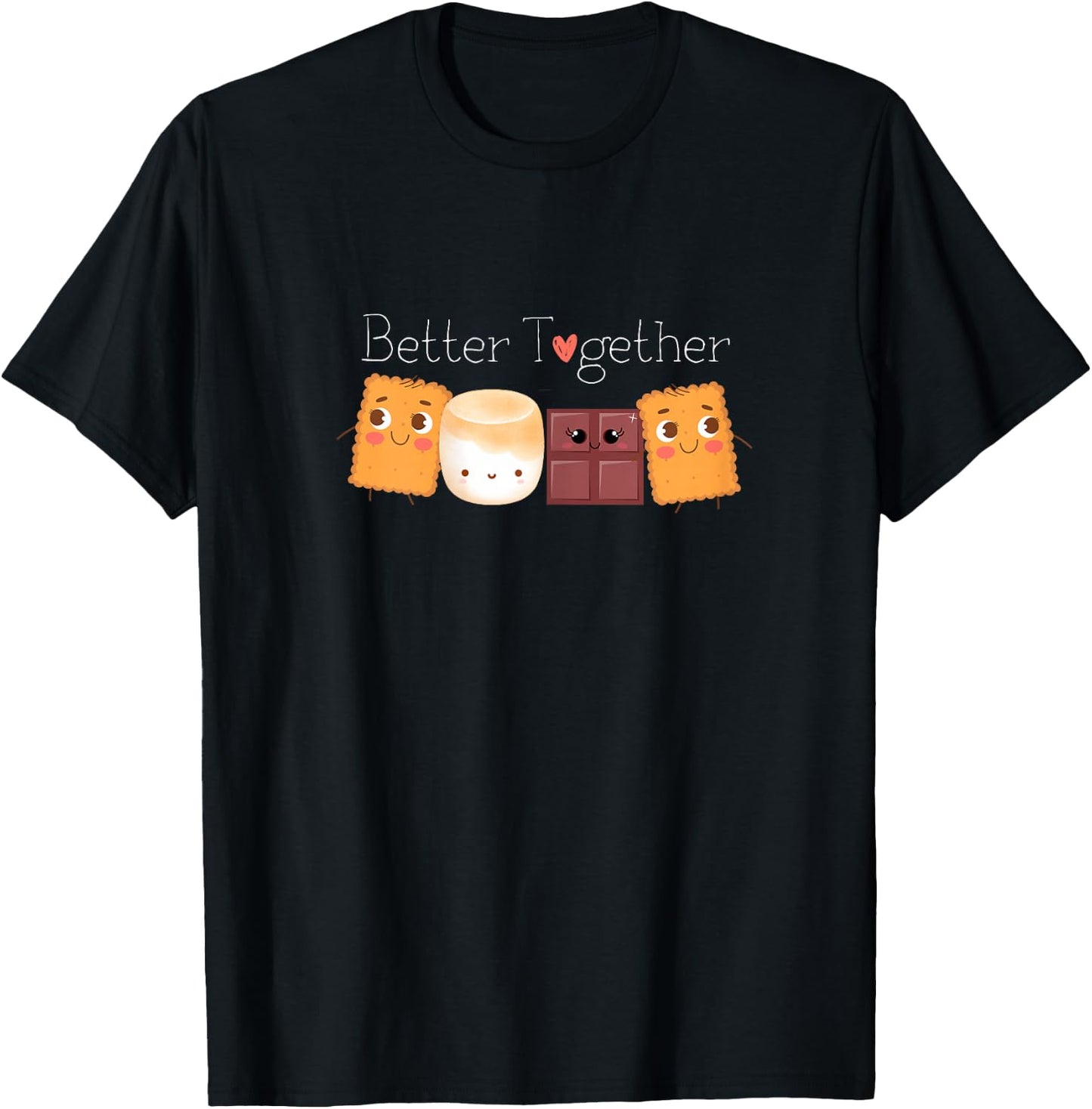 Group Hug S'mores Shirt Better Together Cute Camping Lover T-Shirt - T-Shirt | Black