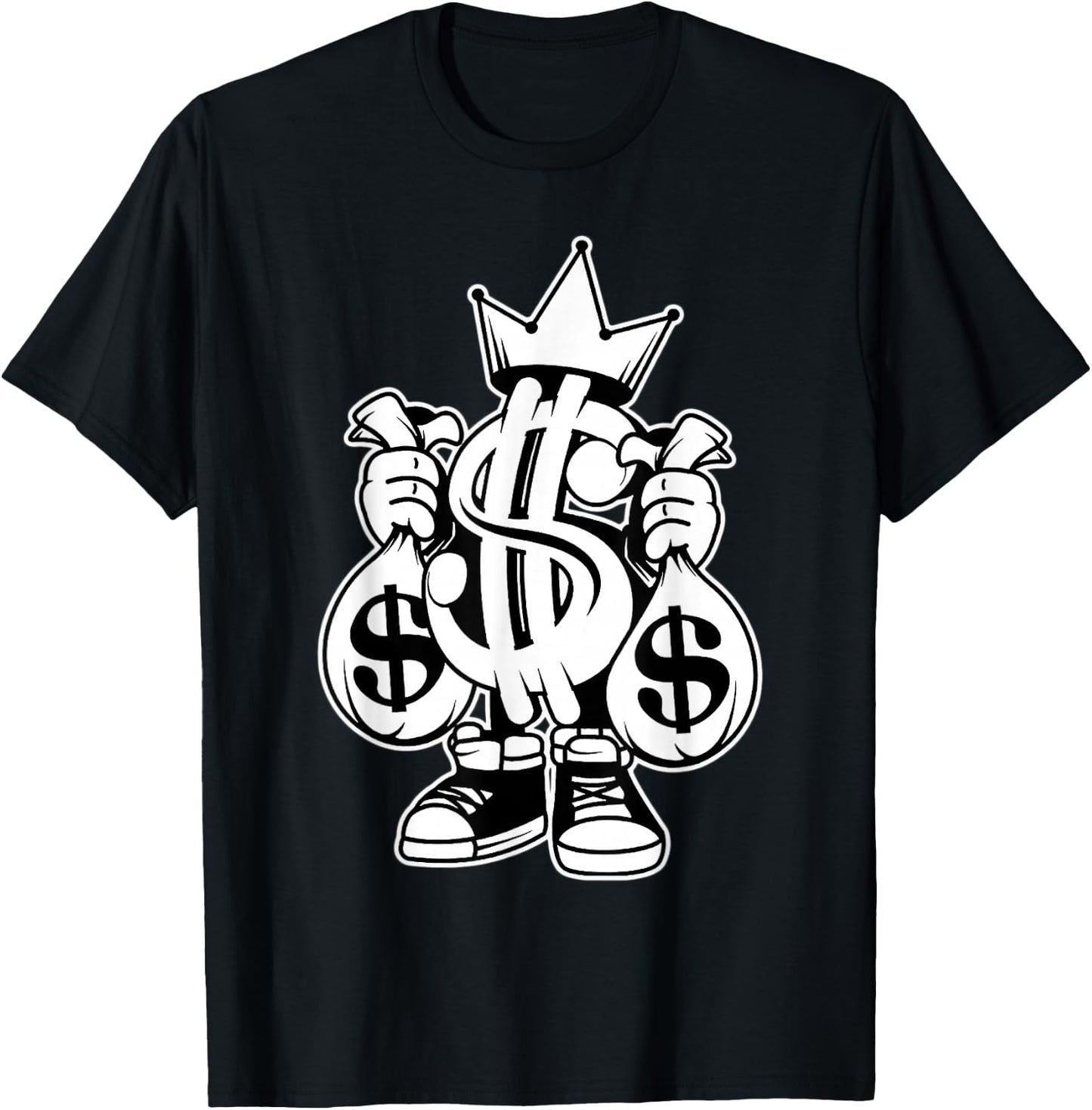 King Money x Money Bags x Money Sign T-Shirt - T-Shirt | Black