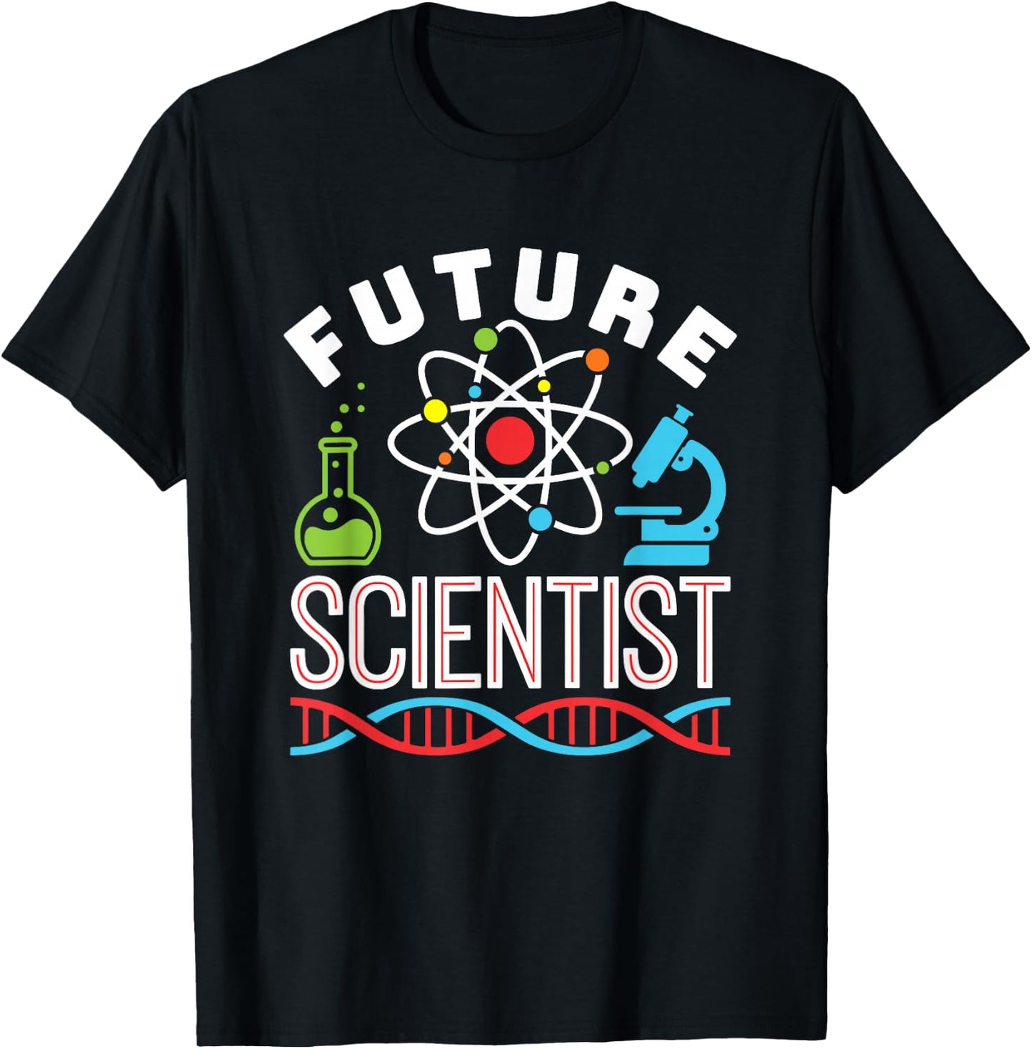 Science Fair Future Scientist STEM STEAM Boys Girls T-Shirt - T-Shirt | Black