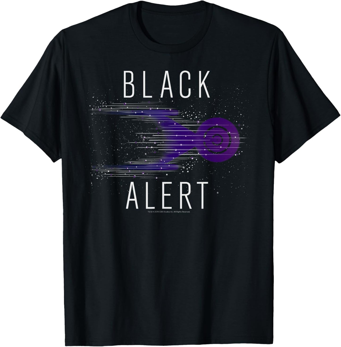 Star Trek Discovery Black Alert Starry T-Shirt - T-Shirt | Black