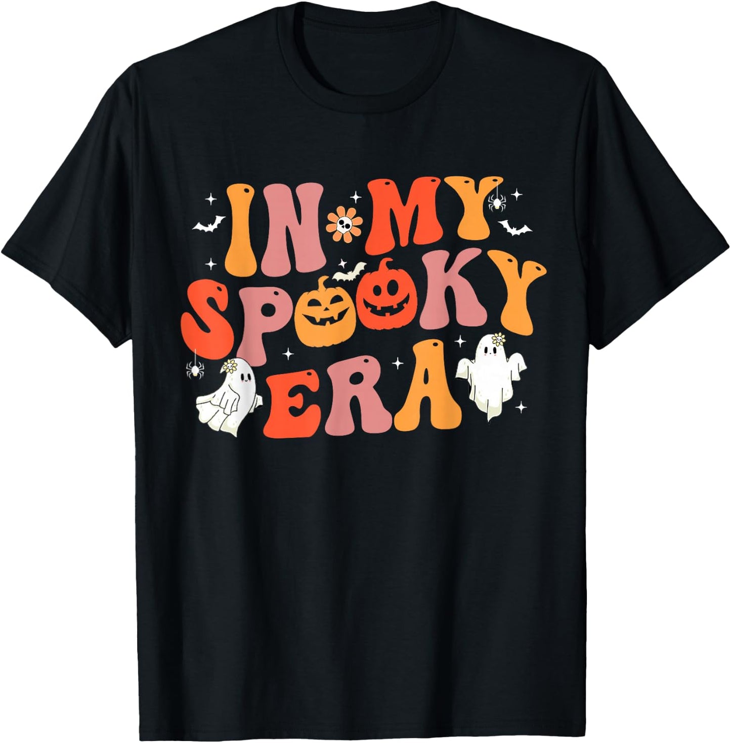 In My Spooky Era Ghost Funny Family Outfits Women Men Kids T-Shirt - T-Shirt | Black