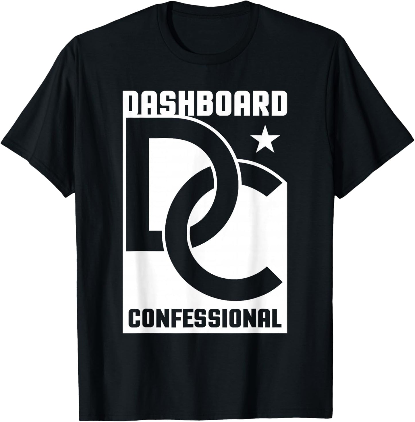 Dashboard Confessional - Linked Logo , Small, Black T-Shirt - T-Shirt | Black