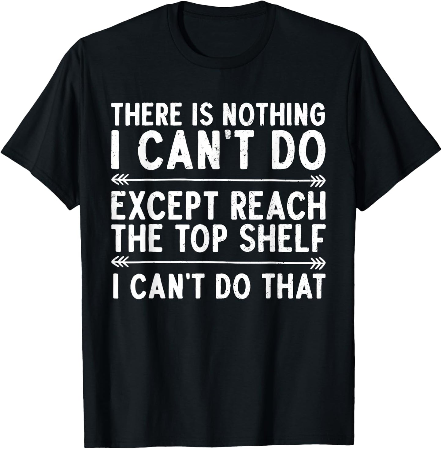 Funny Short People Art Women Short Girl Short People T-Shirt - T-Shirt | Black