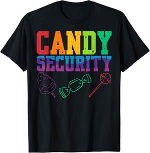 Candy Security Candyland Halloween Costume Kids Teens Adult T-Shirt - T-Shirt | Black