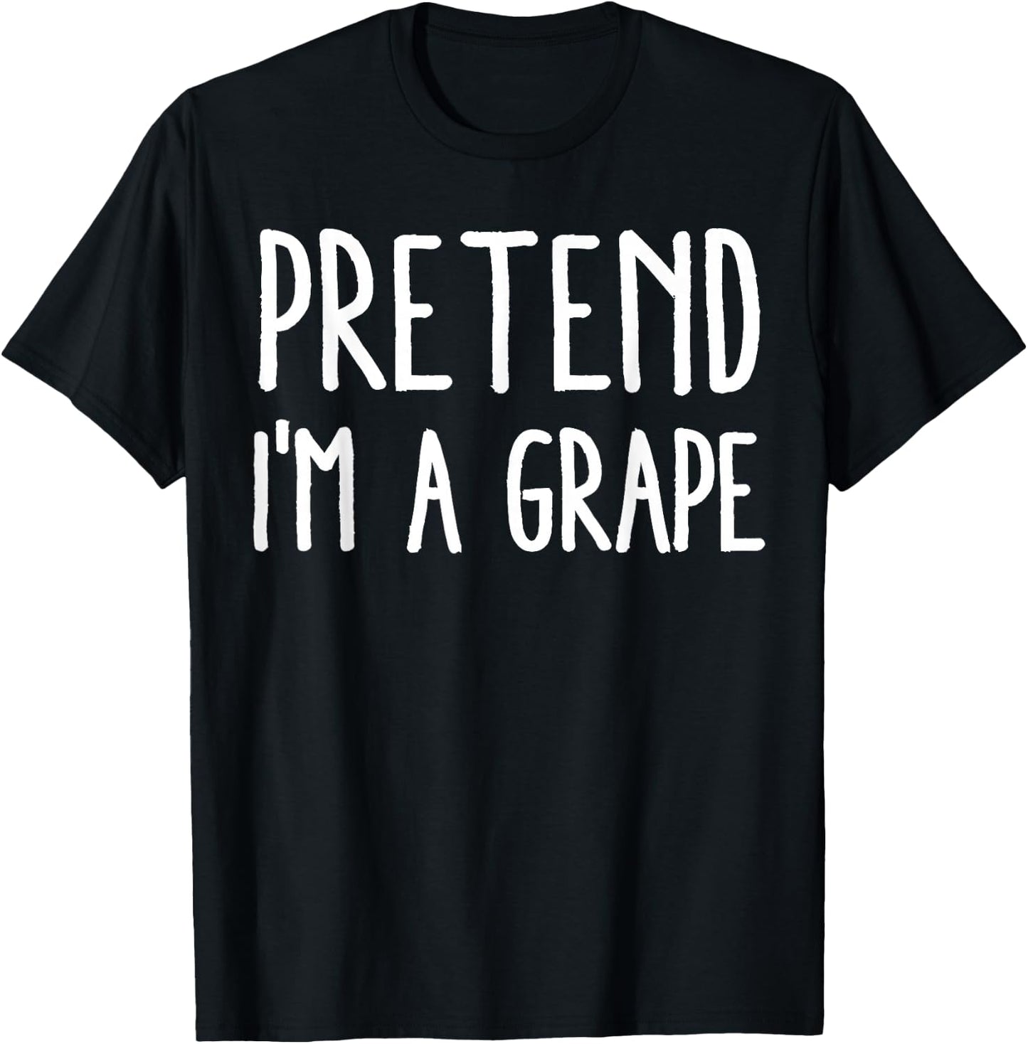 Grapes Fruit Lover Pretend I'm A Grape Halloween T-Shirt - T-Shirt | Black
