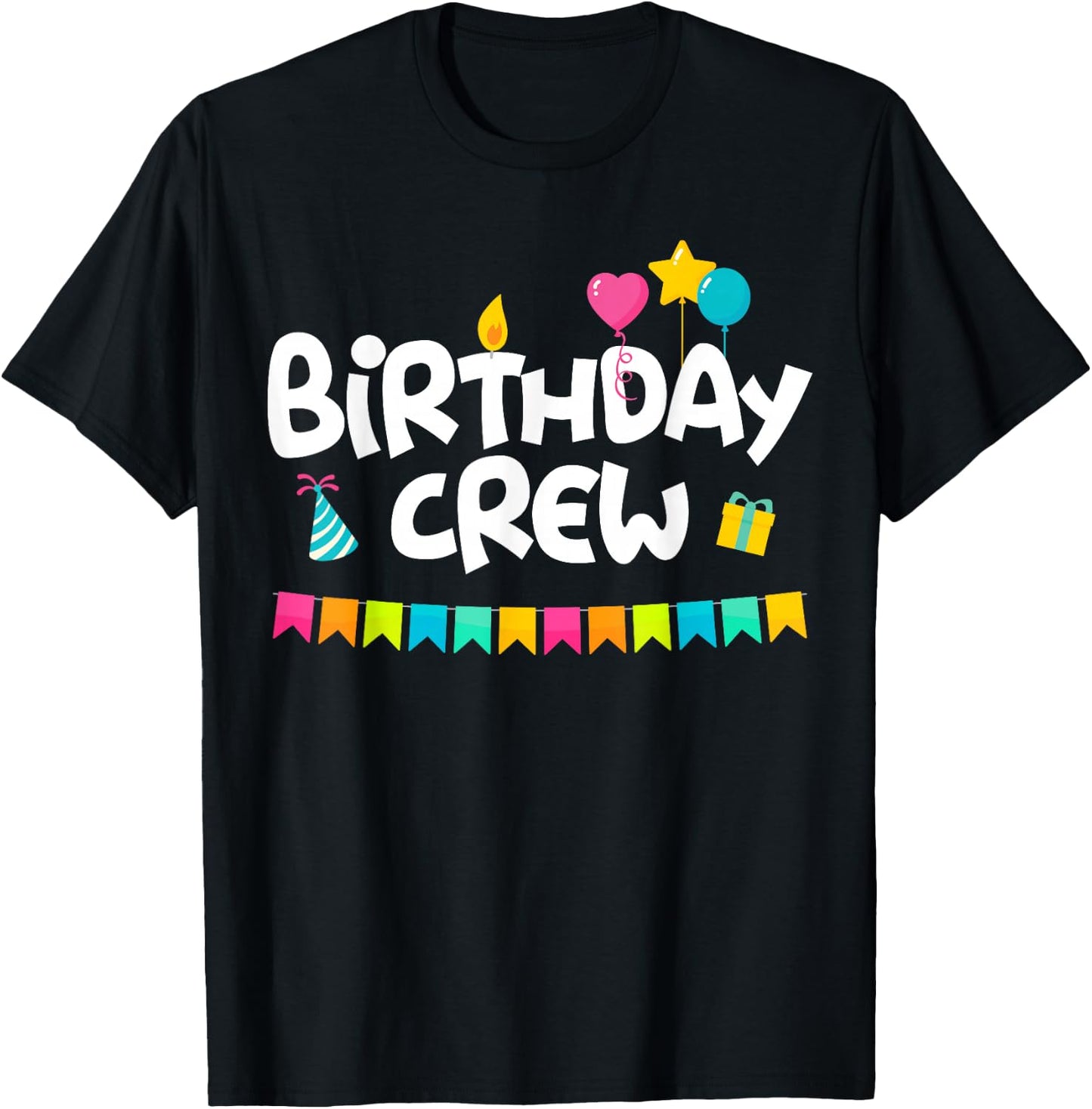Birthday Squad Clothing - Birthday Crew T-Shirt - T-Shirt | Black