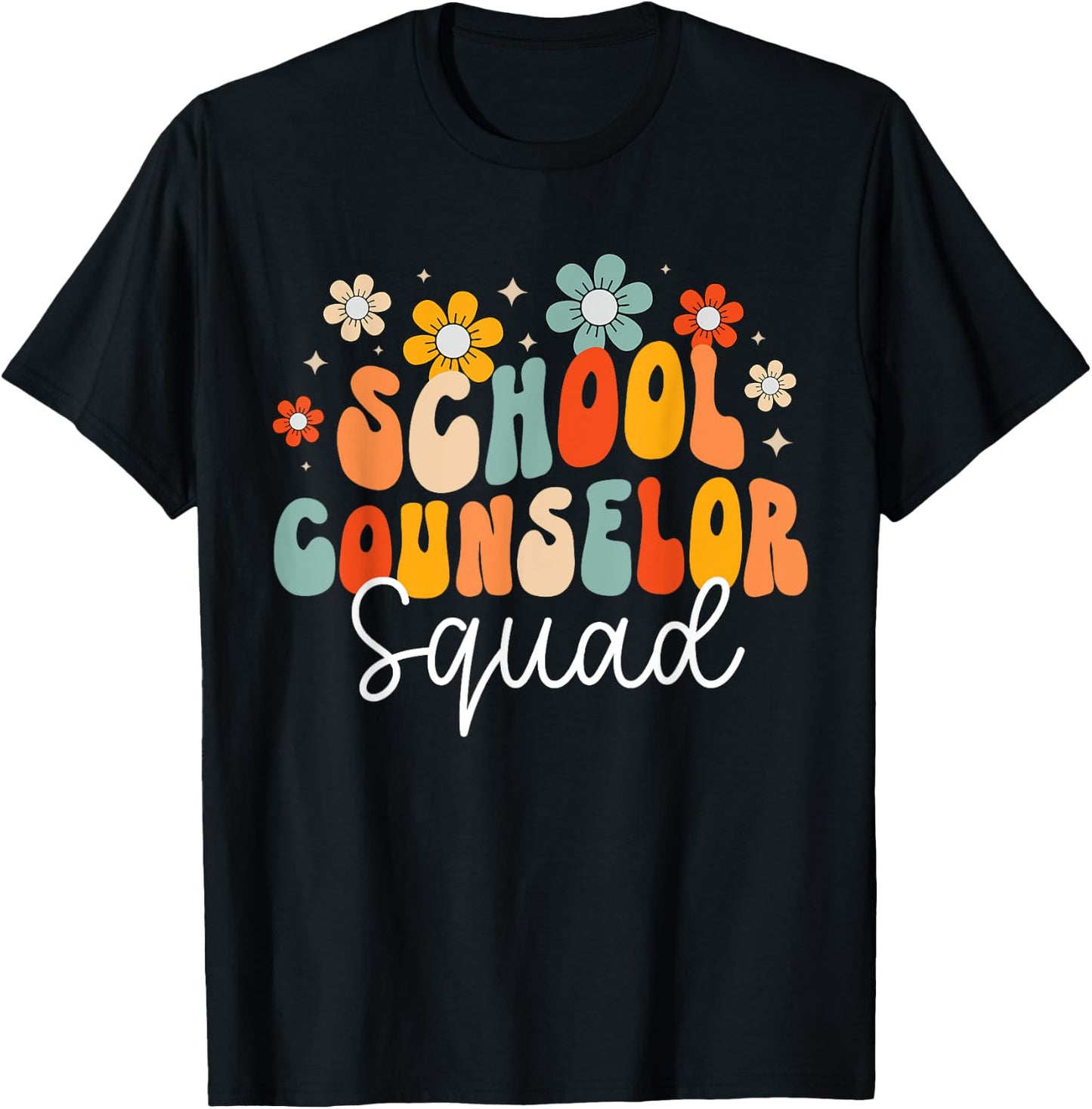 School Counselor Squad Counseling Office School Guidance T-Shirt - T-Shirt | Black