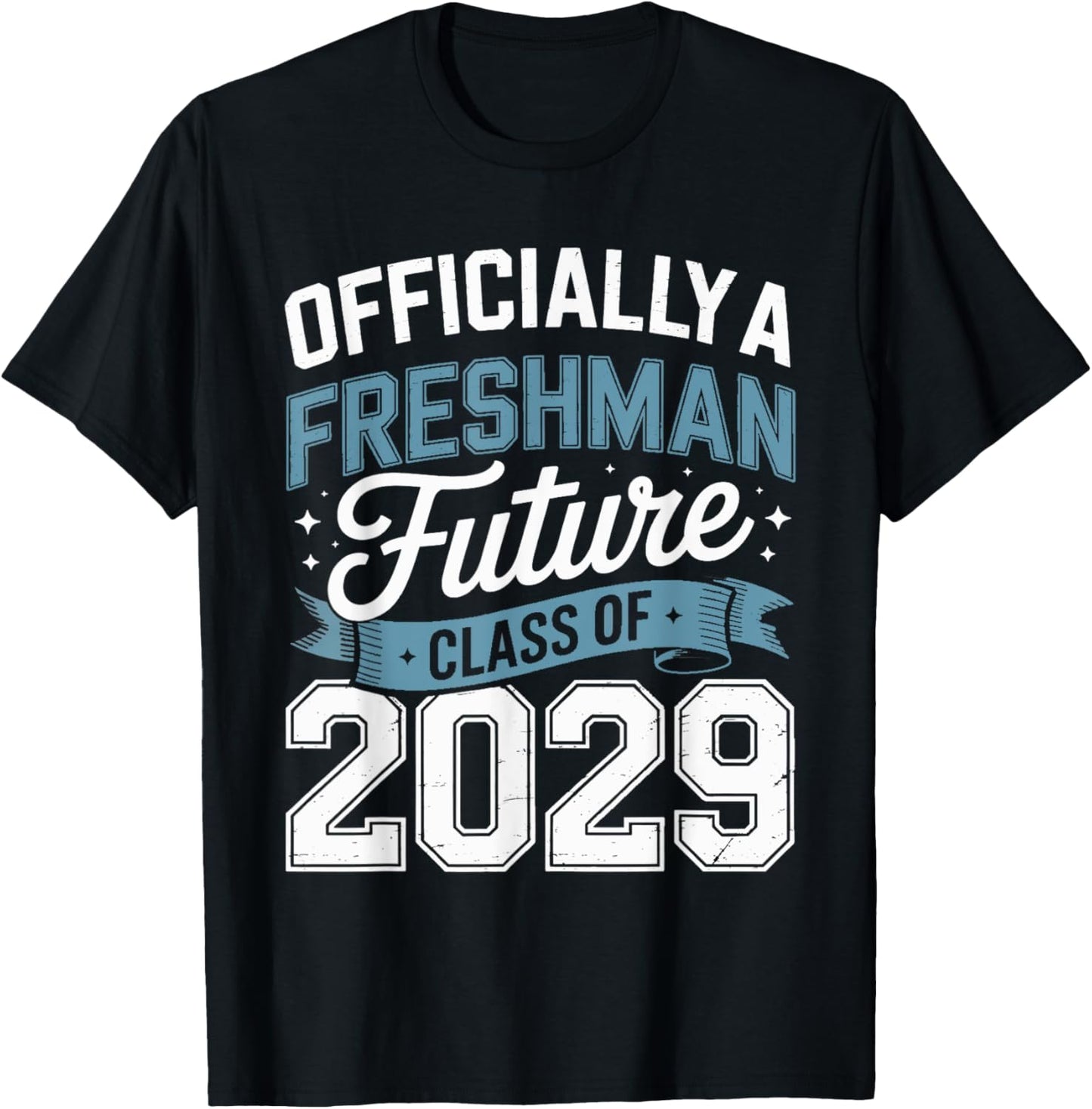 Official Freshman Future Class 2029 First Day Of 9th Grade T-Shirt - T-Shirt | Black