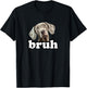 Cute Kids Bruh Weimaraner Lover T-Shirt - T-Shirt | Black