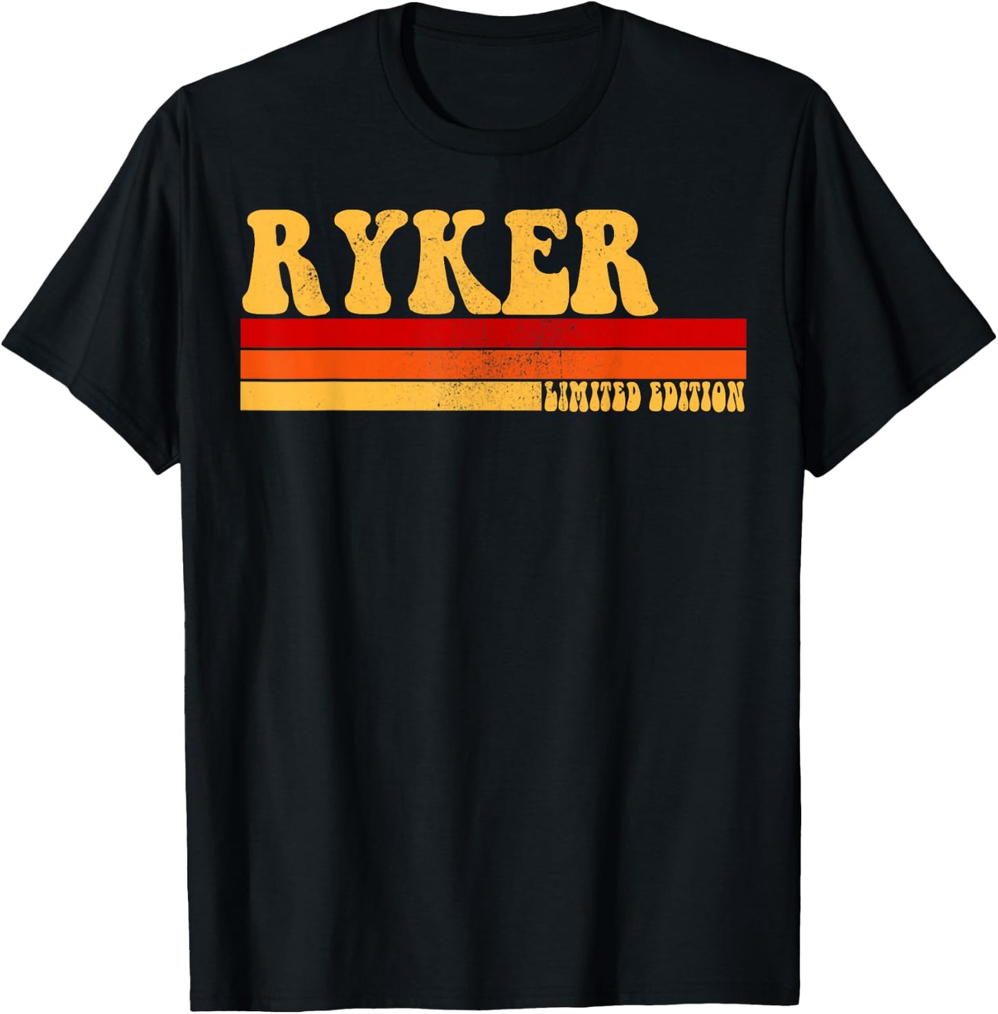 RYKER Name Personalized Idea Men Retro Vintage RYKER T-Shirt - T-Shirt | Black
