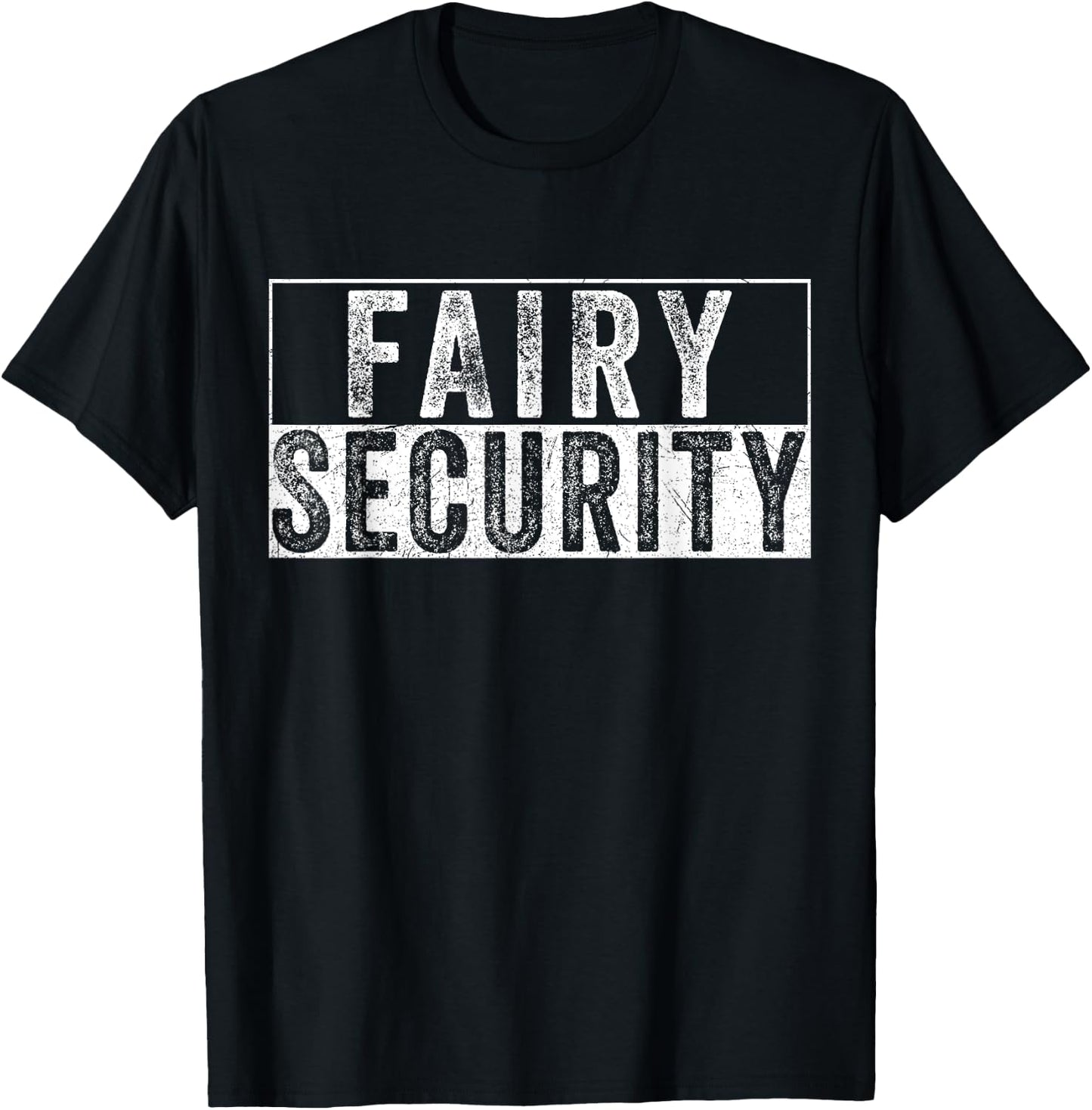 Cool Halloween Costume Vintage Fairy Security T-Shirt - T-Shirt | Black