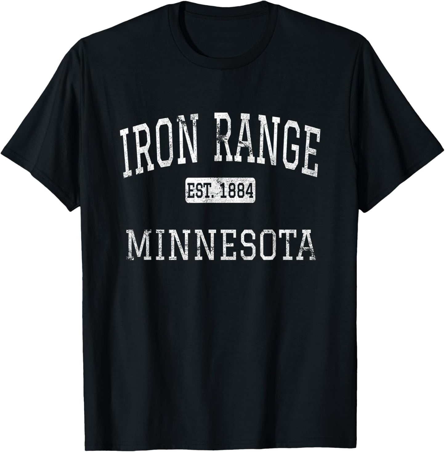Iron Range Minnesota MN Vintage T-Shirt - T-Shirt | Black