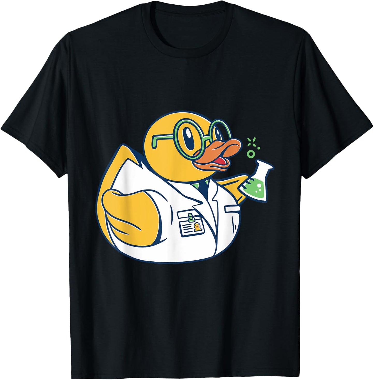 Rubber Duck Cute Chemist Rubber Ducky Rubber Duckie T-Shirt - T-Shirt | Black