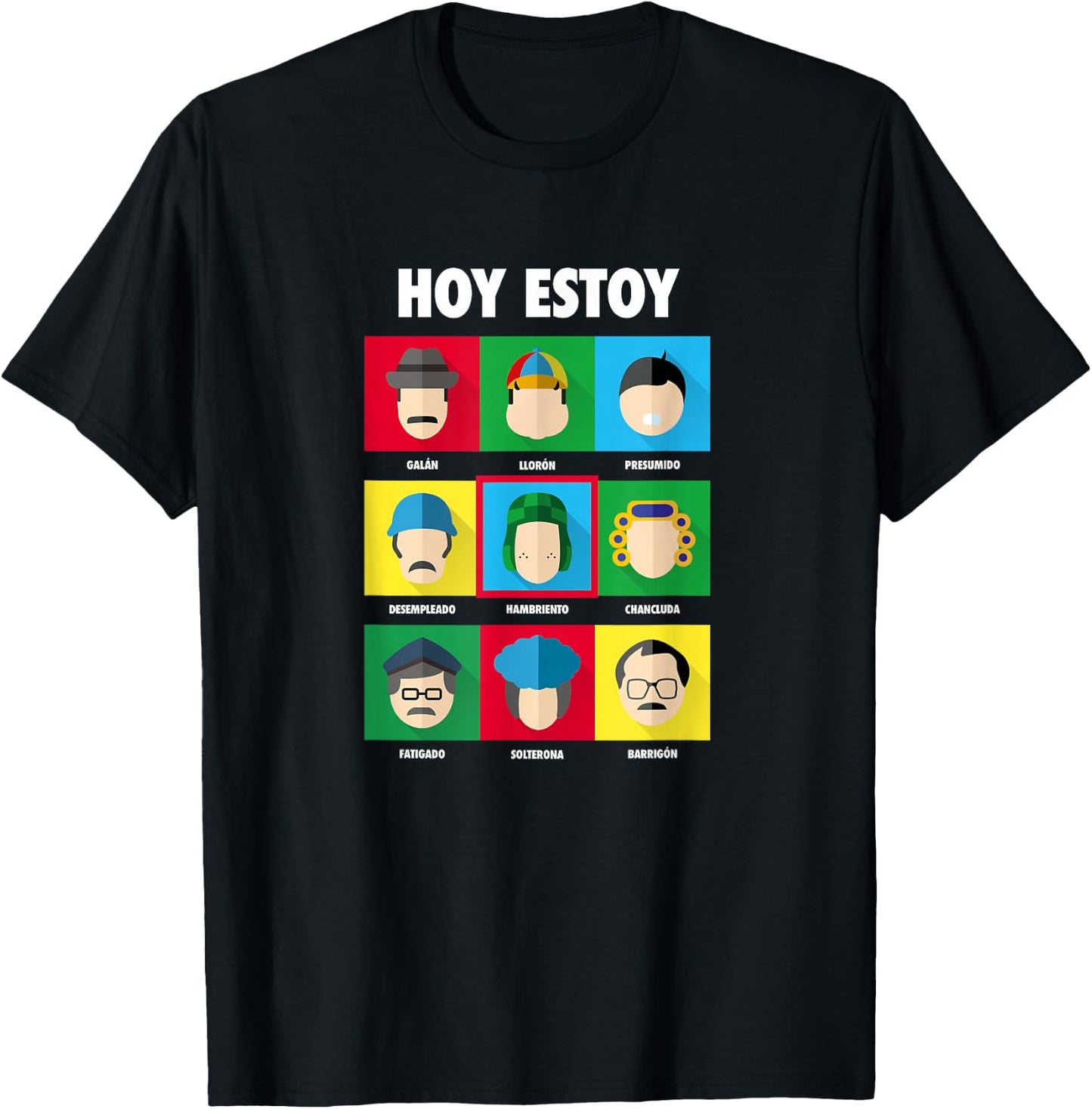 El Chavo - Colorful Desings for Kids, Teen, Women & Men T-Shirt - T-Shirt | Black