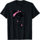 Rosie Riveter Breast Cancer Survivor Ribbon Awareness Women T-Shirt - T-Shirt | Black