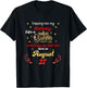 Queen Was born on August 27 Stepping into my birthday T-Shirt - T-Shirt | Black