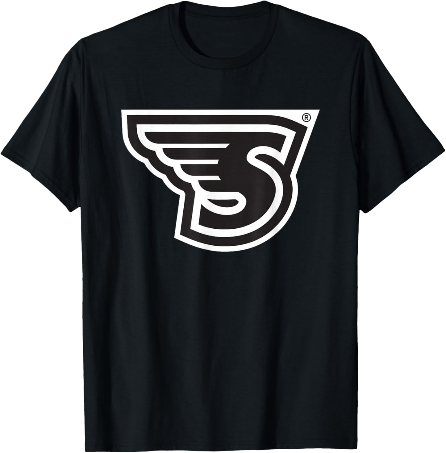 Stonehill College Skyhawks Athletic S Logo T-Shirt - T-Shirt | Black