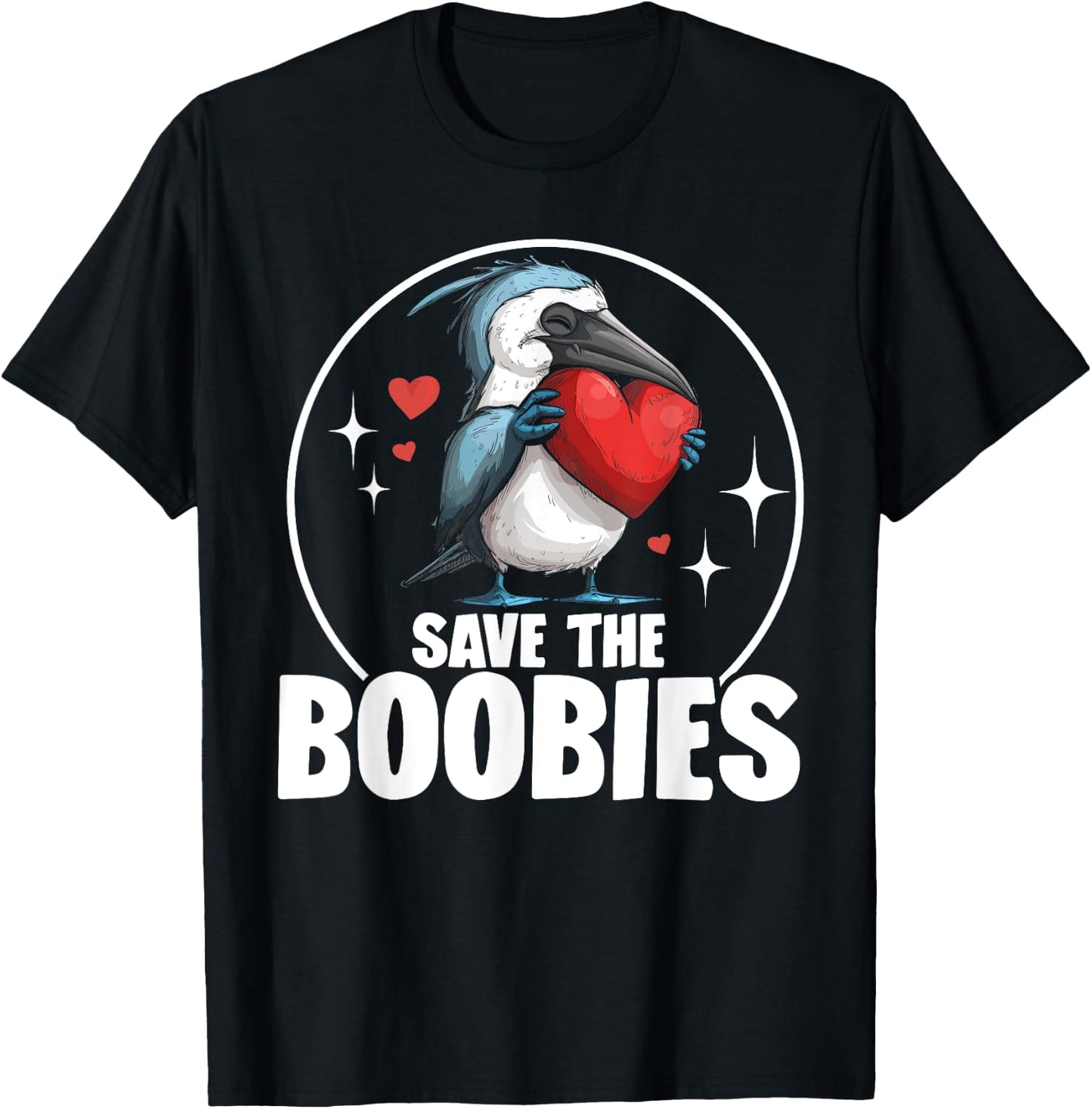 Blue Footed Booby Bird Plush Stuffed Animal Blue Foot Booty T-Shirt - T-Shirt | Black