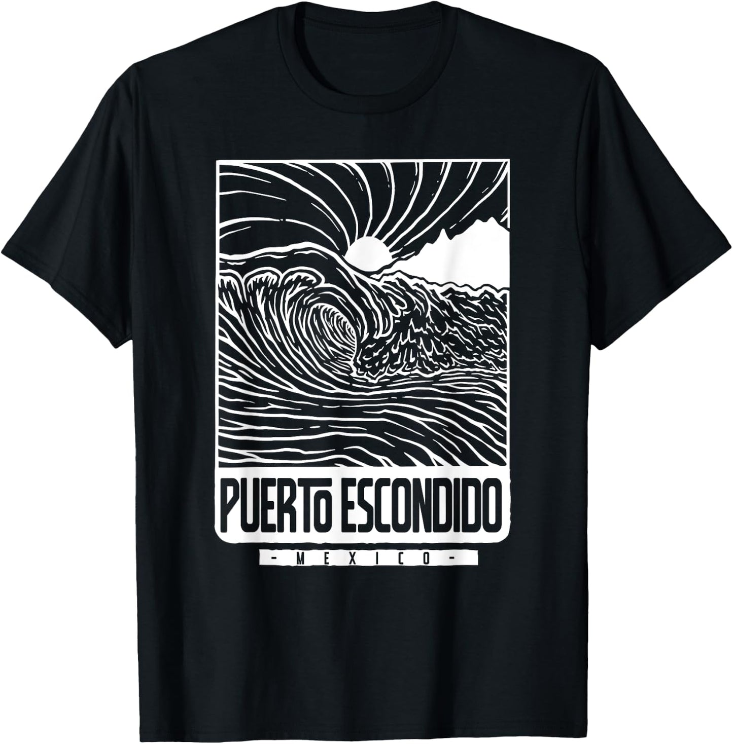 Puerto Escondido Mexico T-Shirt - T-Shirt | Black