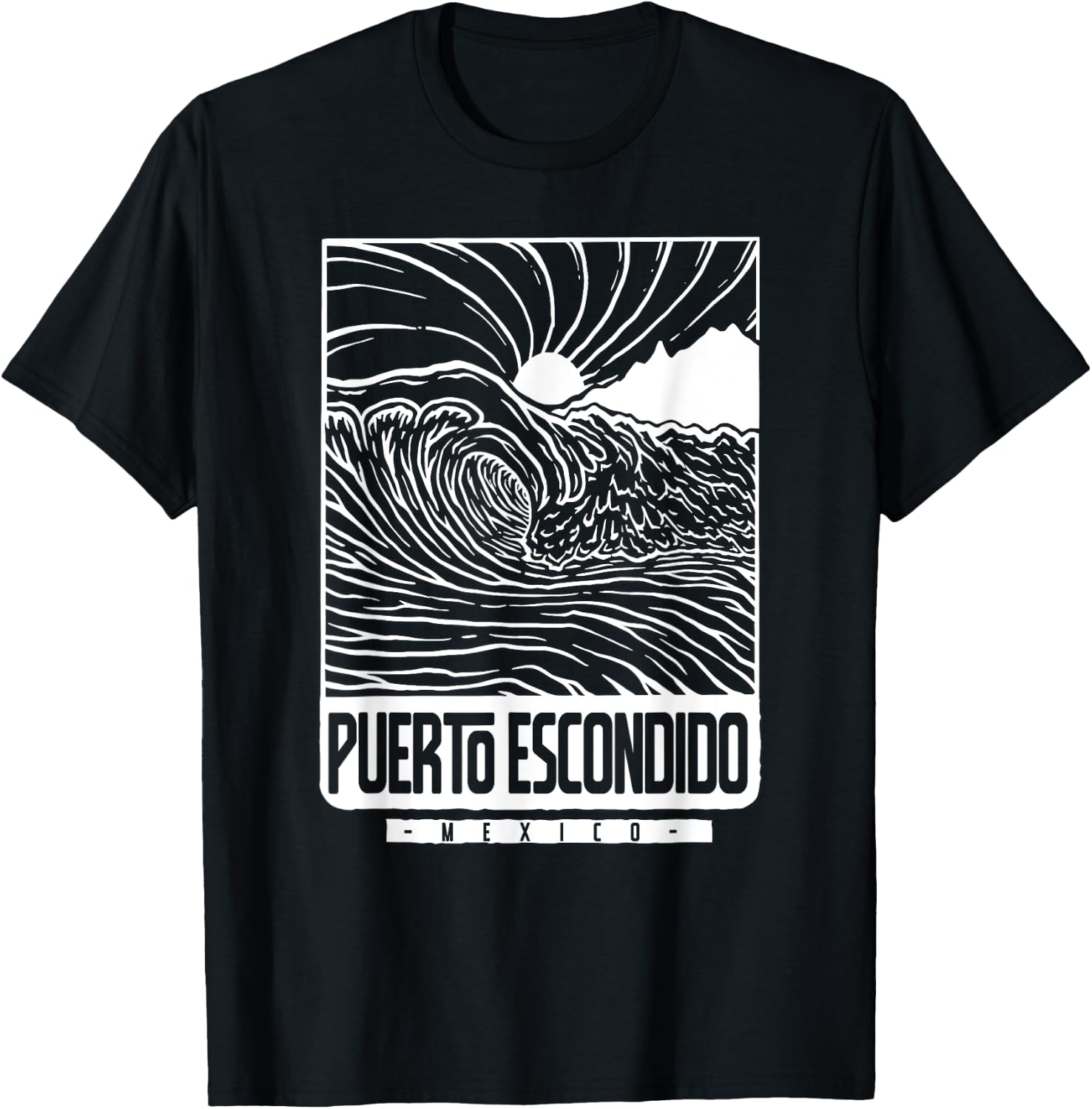 Puerto Escondido Mexico T-Shirt - T-Shirt | Black