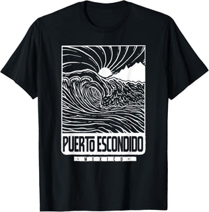 Puerto Escondido Mexico T-Shirt - T-Shirt | Black