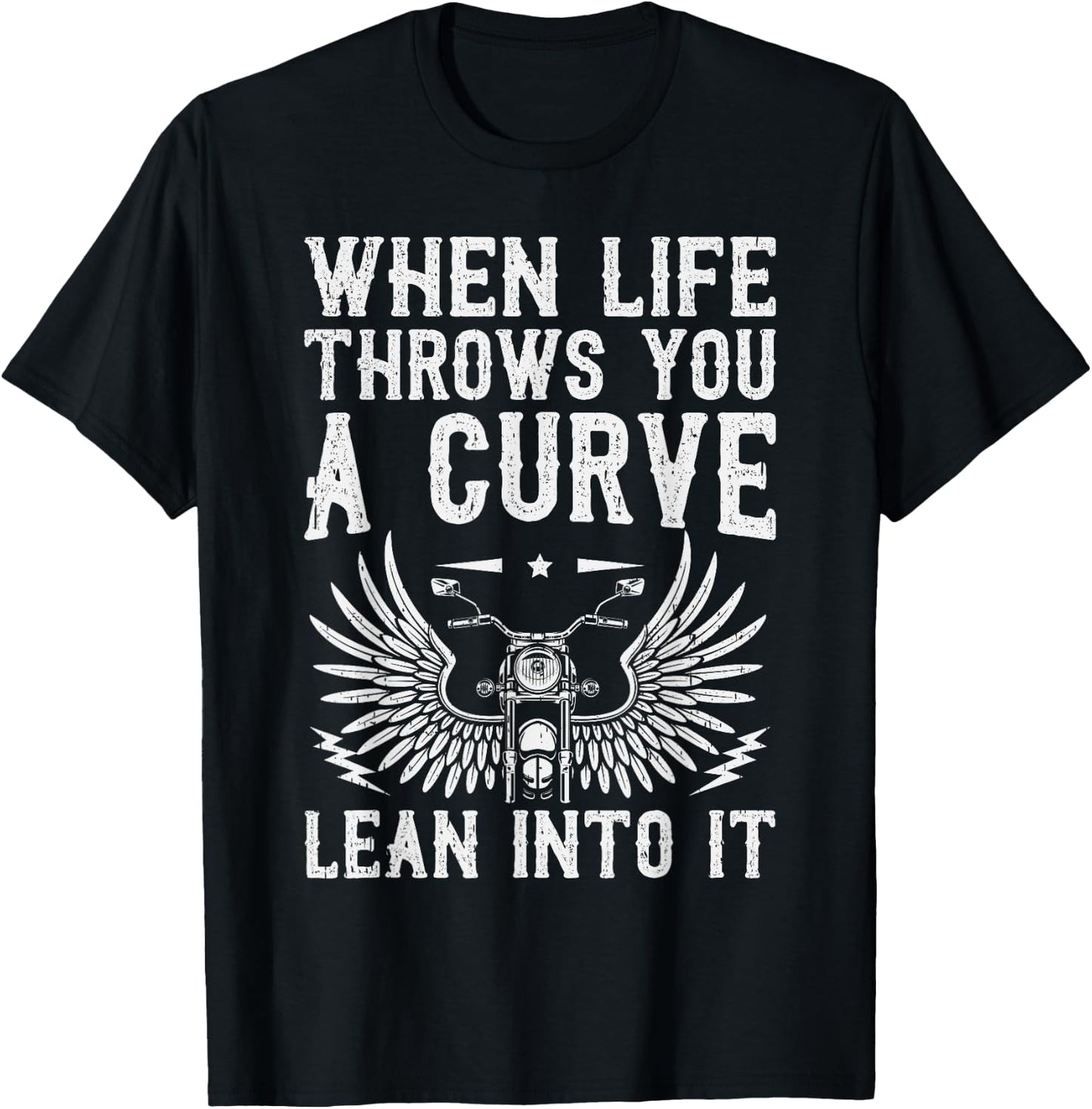 Funny Biker Art Women Motorcycle Motorbike Rider T-Shirt - T-Shirt | Black