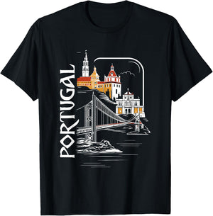 Portugal Lover - Typical Portuguese Vacation Souvenir T-Shirt - T-Shirt | Black