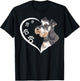 Miniature Schnauzer Shirts Girls Kids Heart Cute T-Shirt - T-Shirt | Black