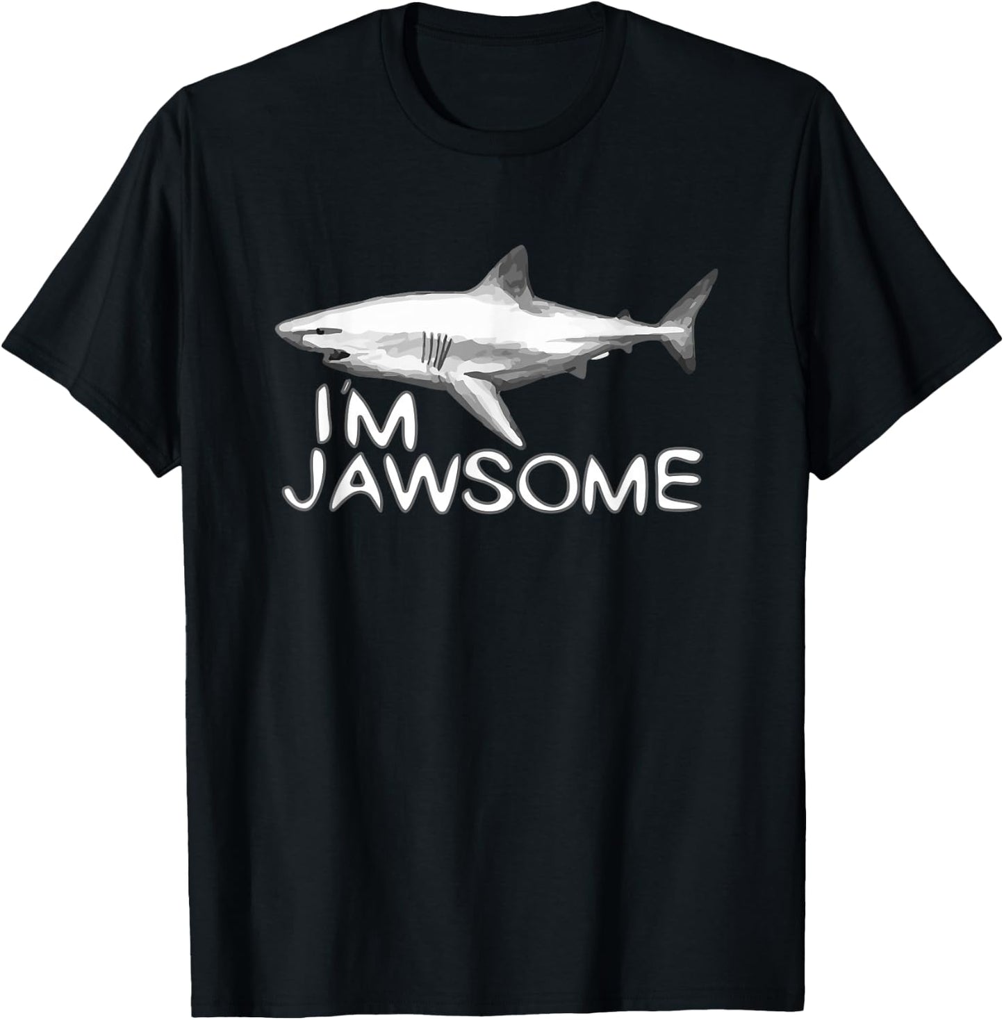 I'm Jawsome Shark Graphic for Boys T-Shirt - T-Shirt | Black